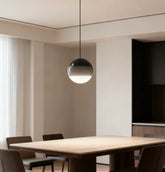Colour Gradient spherical Glass Pendant Light for Restaurant